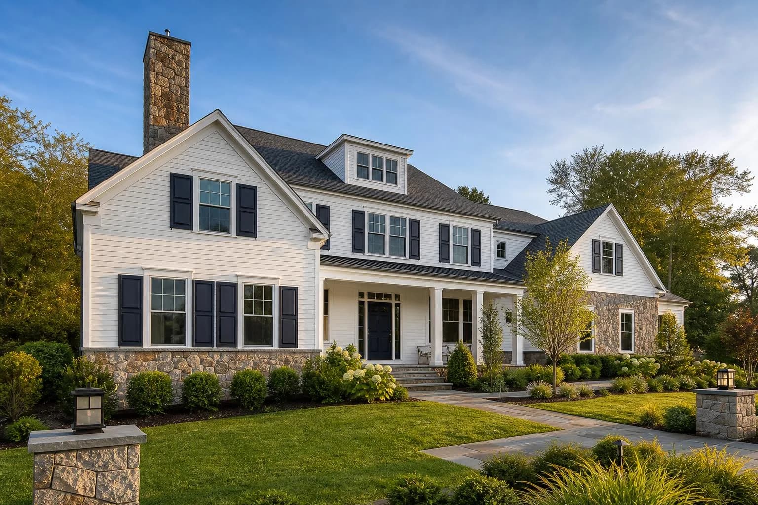 Beautiful modern Massachusetts home representing the start of the home buying process