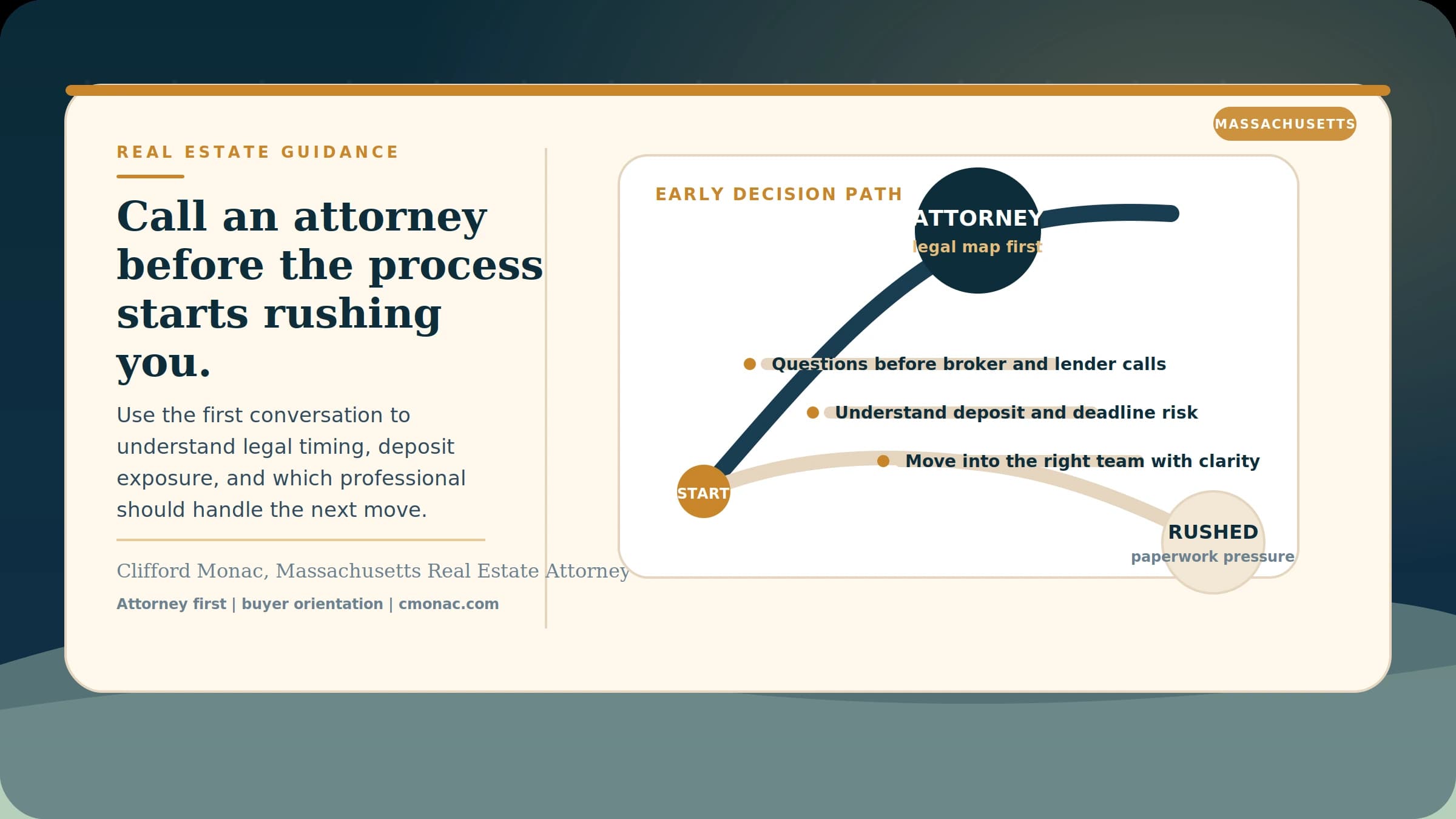Buying a Home in Massachusetts? Why Calling a Real Estate Attorney First Can Help visual guide